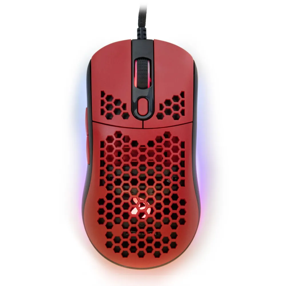 Mouse Optic Arozzi FAVO RGB, USB, Red
