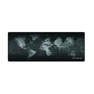 Mouse Pad Floston World XL, 900 x 400mm, Black-Grey