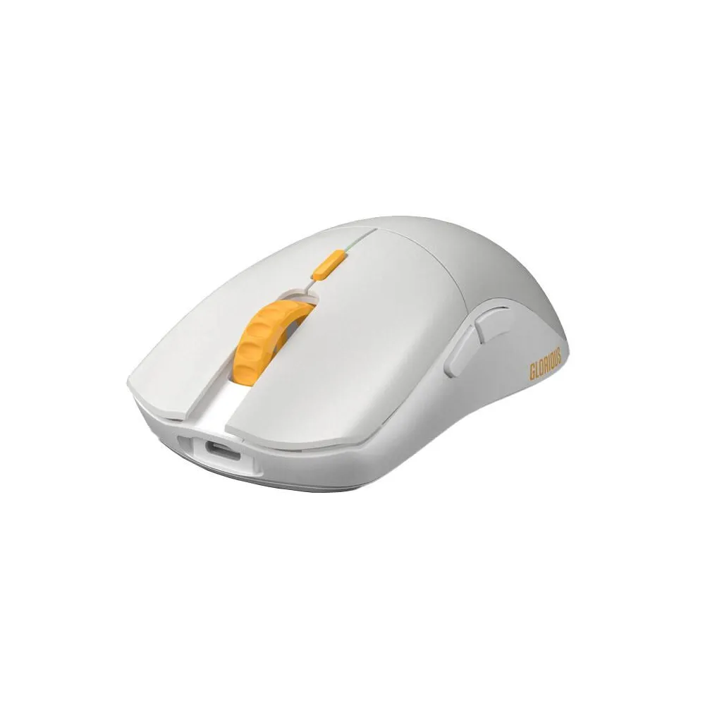 Mouse Optic Glorious PC Gaming Race Model One PRO, USB Wireless, Genos Yellow
