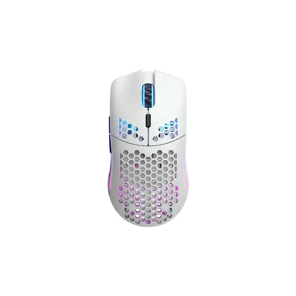 Mouse Optic Glorious PC Gaming Race Glorious Model O Wireless, White Black