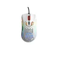 Mouse Optic Glorious PC Gaming Race Glorious Model D Minus, USB, Glossy White