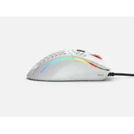 Mouse Optic Glorious PC Gaming Race Glorious Model D Minus, USB, Glossy White