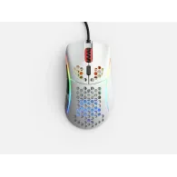 Mouse Optic Glorious PC Gaming Race Glorious Model D Minus, USB, Glossy White