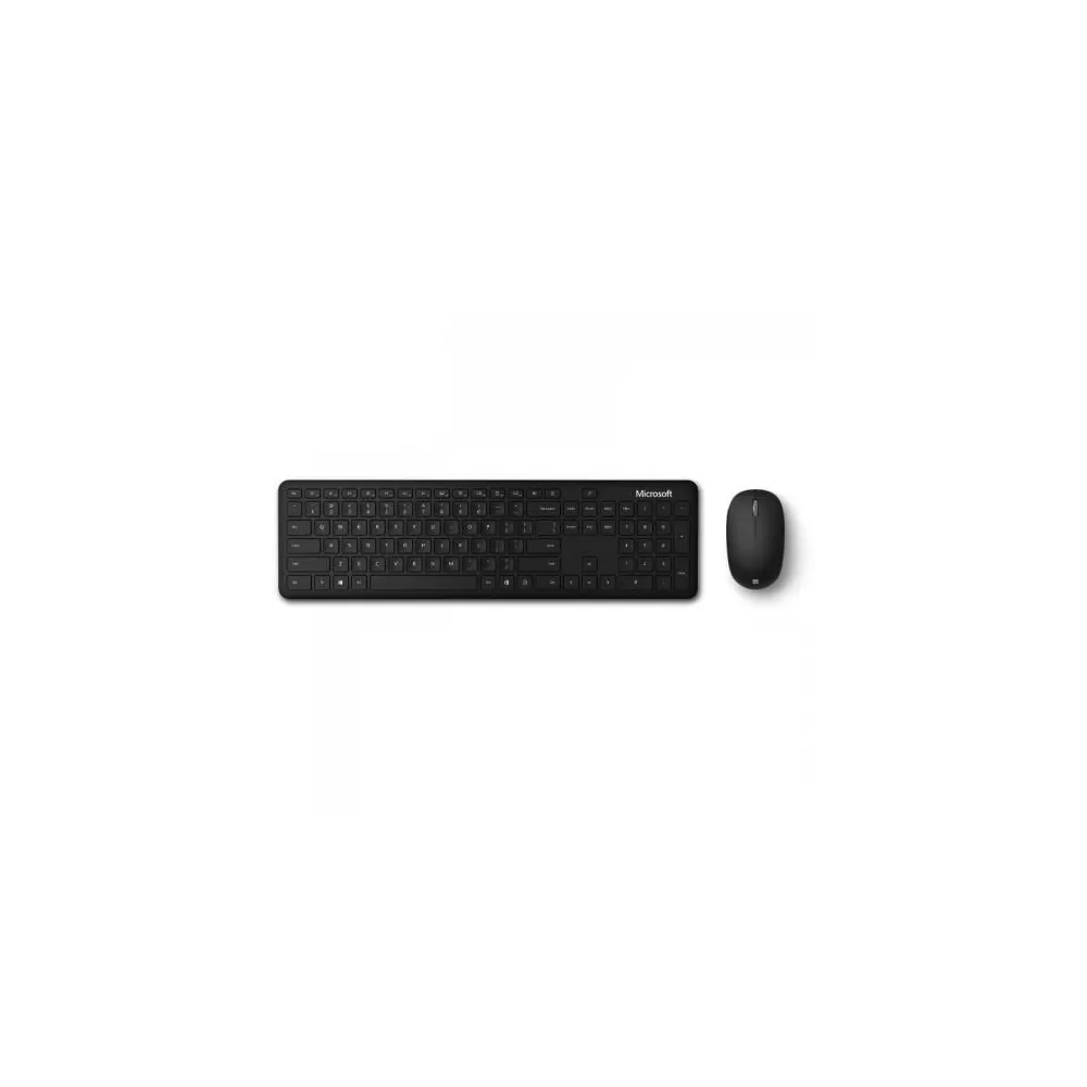 Kit Wireless Tastatura Microsoft QHG-00021, USB, Black + Mouse optic, USB, Black Microsoft - 1