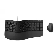 Kit Tastatura Microsoft Ergonomic, USB, Black + Mouse Microsoft Ergonomic, USB, Black Microsoft - 1