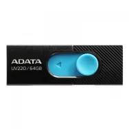 Stick Memorie AData UV220 64GB, USB 2.0, Black-Blue A-data - 1