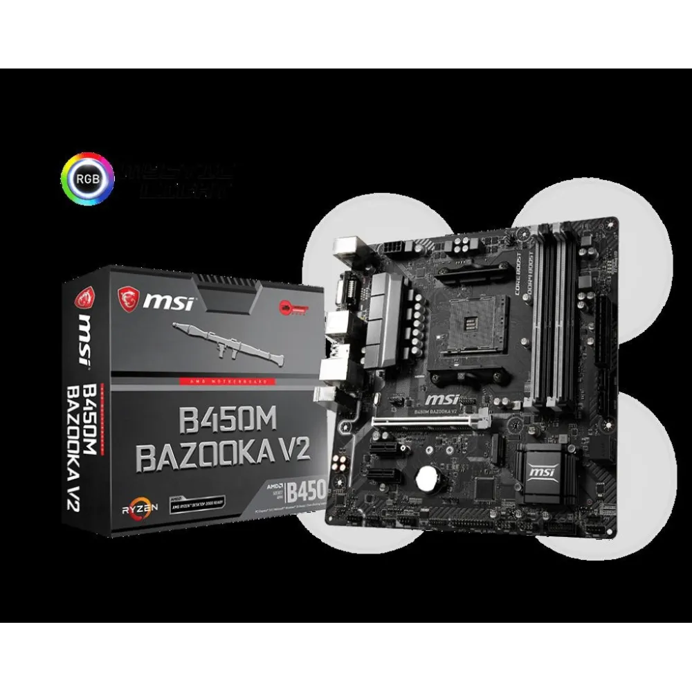 Placa de baza msi b450m bazooka v2 amd b450 chipset Msi - 1