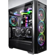 Ponos tg midi-tower sticla temperata negru