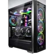 Ponos tg midi-tower sticla temperata negru