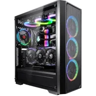 Ponos ms midi-tower - sticla temperata plasa metal