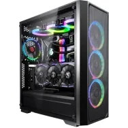 Ponos ms midi-tower - sticla temperata plasa metal