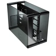 Paean aluminium atx bench table/showcase - black