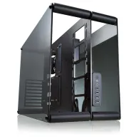 Paean aluminium atx bench table/showcase - black