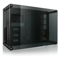 Paean aluminium atx bench table/showcase - black