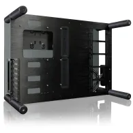 Paean aluminium atx bench table/showcase - black