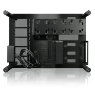 Paean aluminium atx bench table/showcase - black