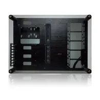 Paean aluminium atx bench table/showcase - black