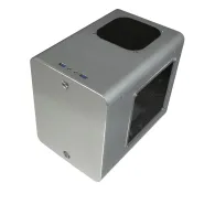 Metis plus aluminium mini-itx case - silver window
