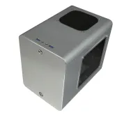 Metis plus aluminium mini-itx case - silver window