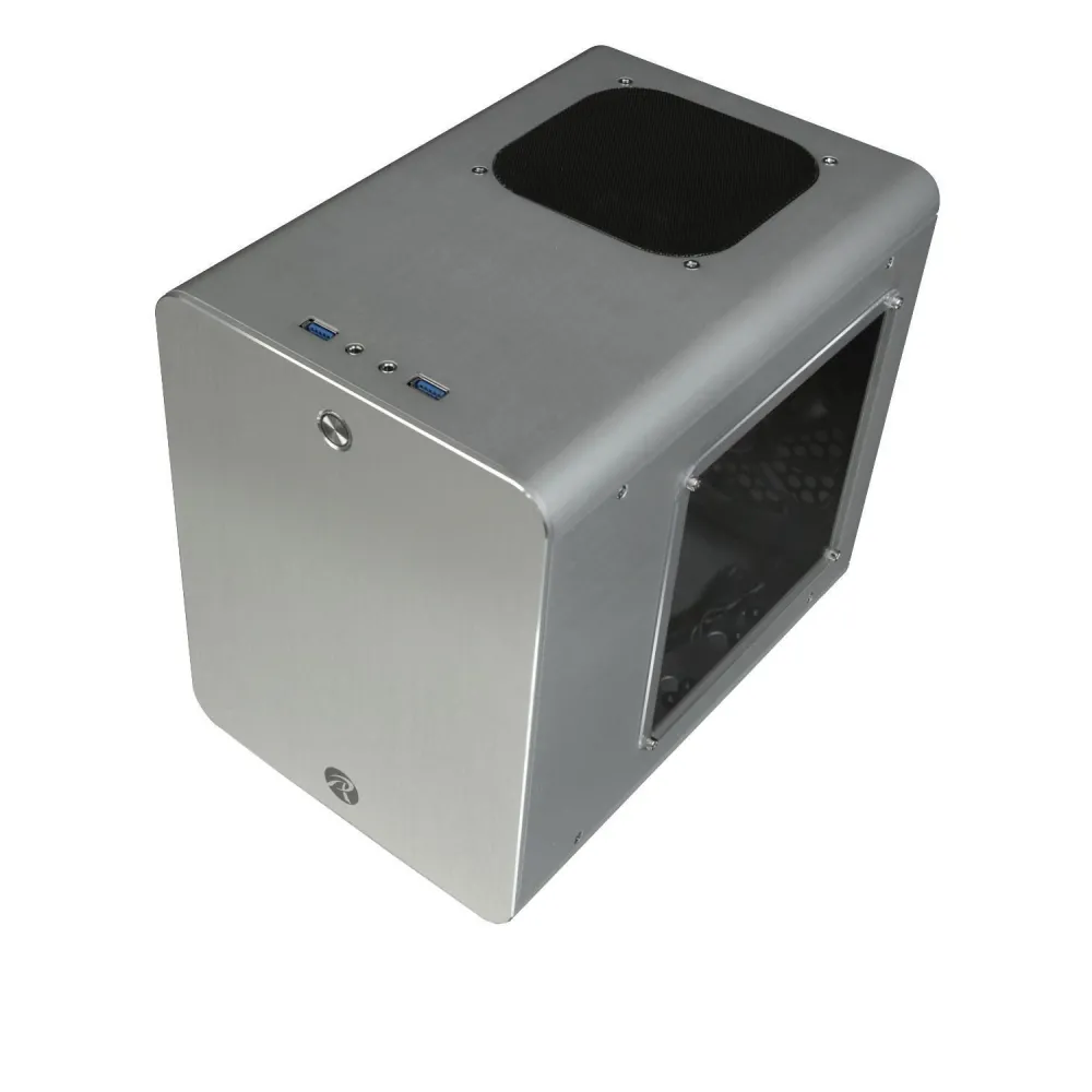 Metis plus aluminium mini-itx case - silver window