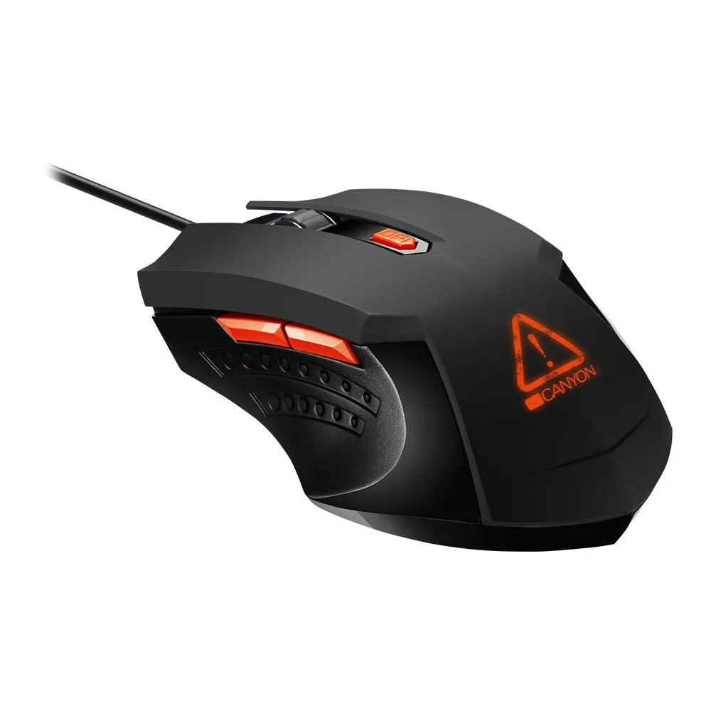 Optical gaming mouse with 6 programmable buttons pixart optical sensor Canyon - 1