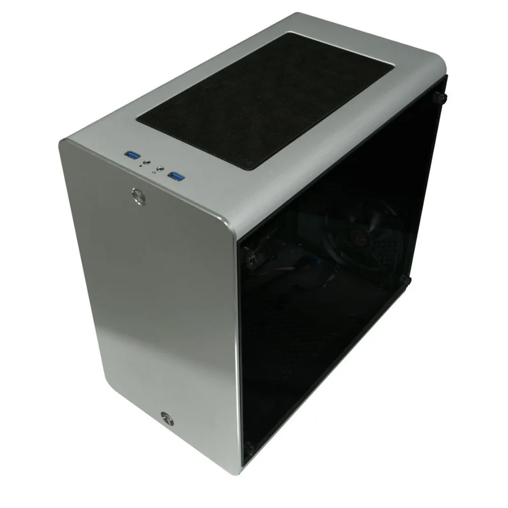 Thetis aluminium atx cube - silver window