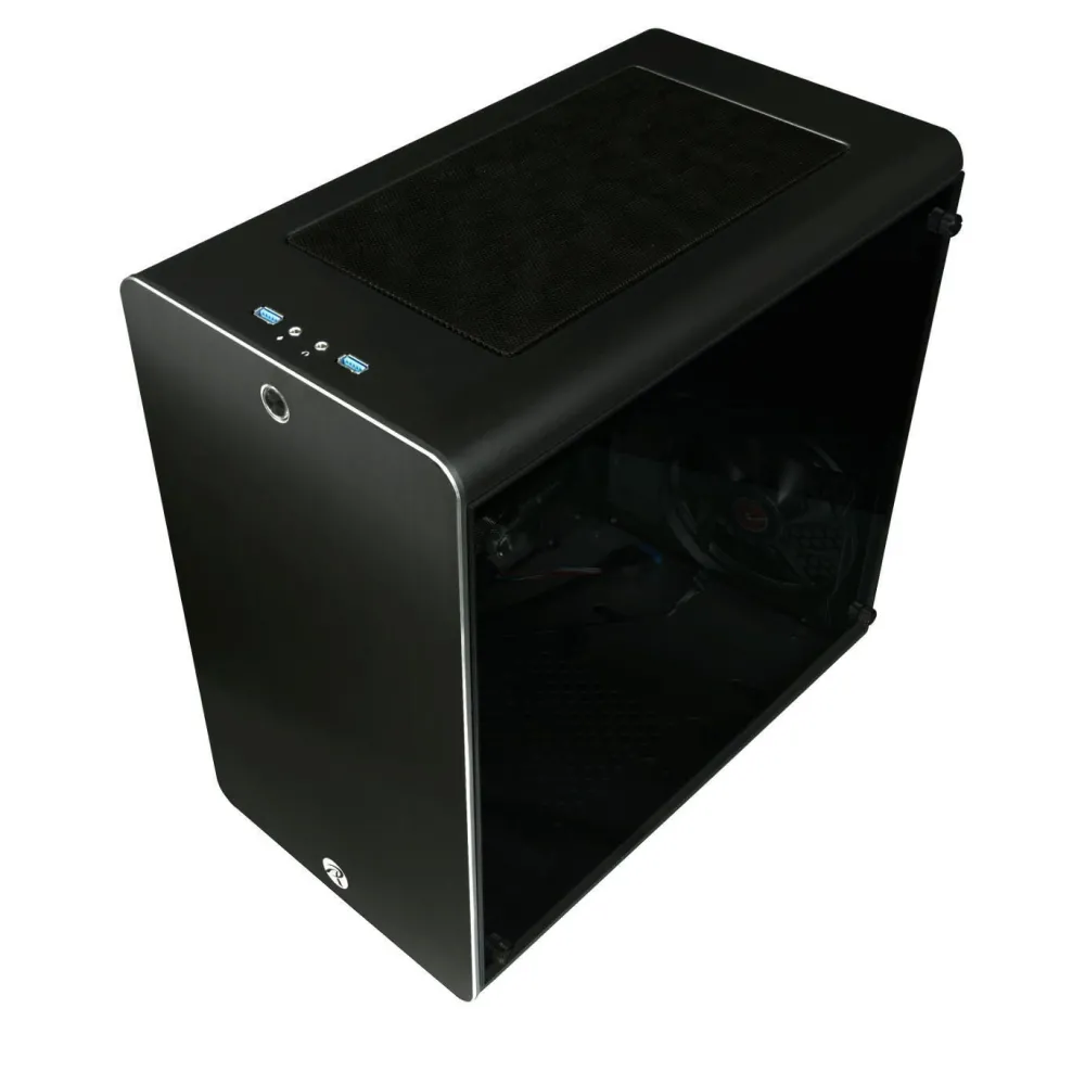 Thetis aluminium atx cube - black window