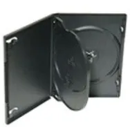 Carcasa 3 dvd standard negru