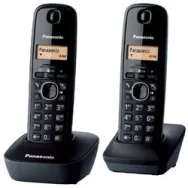Telefon dect twin panasonic kx-tg1612fxh negru