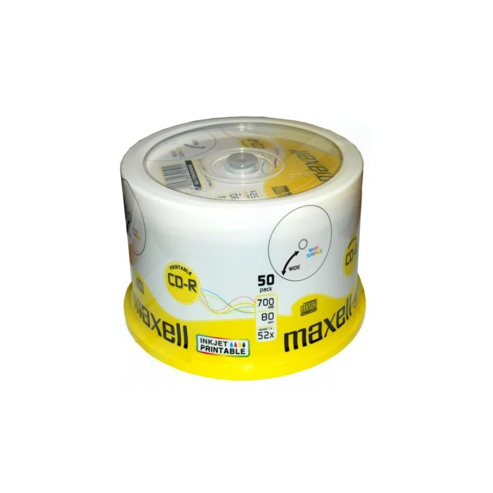 Cd-r maxell 700mb inkjet 50/c