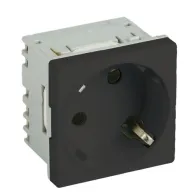 Priza modulara schuko cu impamantare negru - dlx d