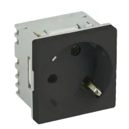 Priza modulara schuko cu impamantare negru - dlx d