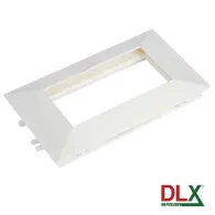 Rama alba dubla pentru aparataj 45x45 mm (4 module