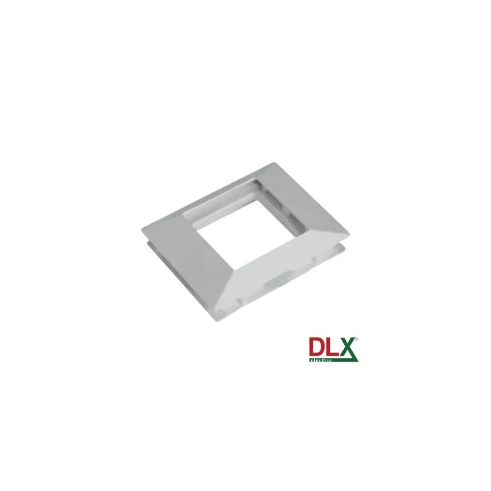 Rama alba simpla pentru aparataj 45x45 mm (2 modul