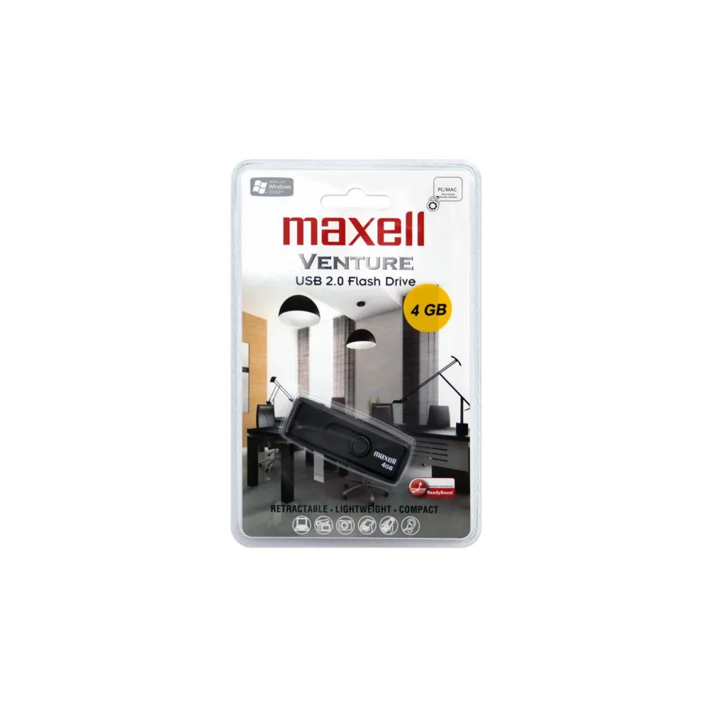 Maxell flash memory 4gb venture usb2.0
