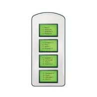 Panou lista locatari Electra, 4 module, alb