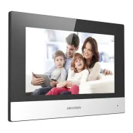 Monitor Videointerfon Hikvision DS-KH6320-WTE2, 7inch, negru