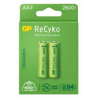 Acumulatori GP Batteries, ReCyko 2600mAh, AA, 1.2V, 2 buc.