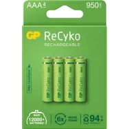 Acumulatori GP Batteries, ReCyko 1000mAh, AAA, 1.2V, 4 buc.