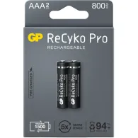 Acumulatori gp batteries recyco pro 850mah aaa (r03) 1.2v nimh paper box 2 buc. 85aaahcb-eb2 gprhch83b225 (include tv 0.16lei