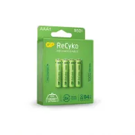 Acumulatori gp batteries recyco 1000mah aaa (lr03) 1.2v nimh paper box 4 buc. 100aaahce-eb4 gprhc103e019 (include tv 0.32lei)