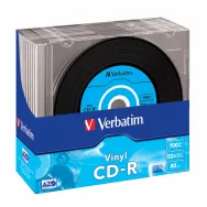 Cd-r vinyl surface 52x 700mb slim case set 10 buc 43426-pack