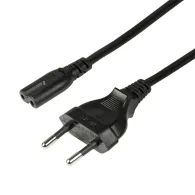 Cablu alimentare Logilink, Euro Plug - C7, 3m, Black