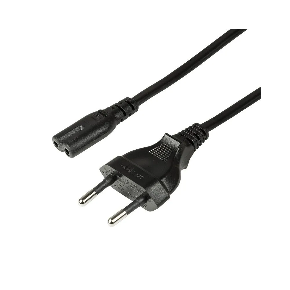 Cablu alimentare Logilink, Euro Plug - C7, 3m, Black