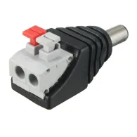 Conector de alimentare tata 12v cu terminal rapid
