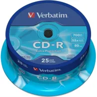 CD-R Verbatim 52x, 700MB, 25 buc, Extra Protection Spindle