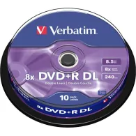 DVD+R Verbatim 8X, 8.5GB, 10buc, Spindle