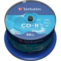 CD-R Verbatim 52X, 700MB, 50 buc, Extra Protection Spindle