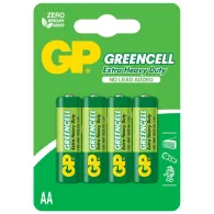 Baterii GP Batteries, Greencell AA (LR6), 1.5V, carbon zinc, 4 buc
