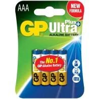 Baterii GP Ultra Plus, 4x AAA, LR03, 1.5V